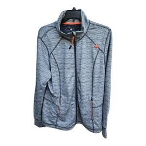 Tangerine Jacket Activewear Full Zip Lightweight Sz XL Womens Mock Neck Pockets